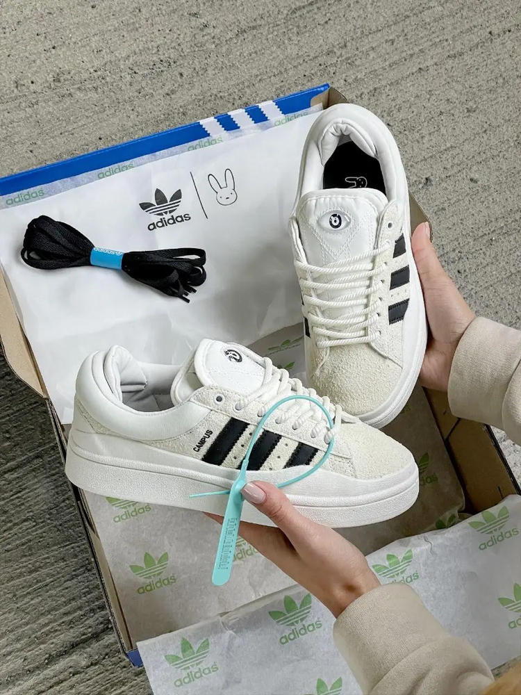 Adidas x Bad Bunny Campus White Black