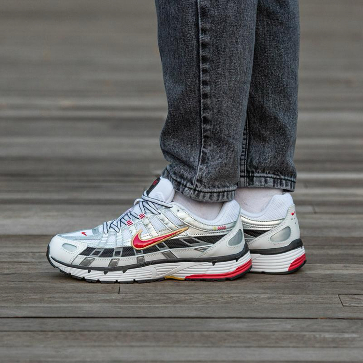 Nike P-6000 White Gold Red