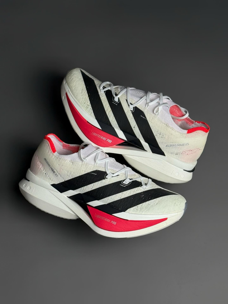 Adidas Adizero Prime X3 Strung Cloud White Lucid Red