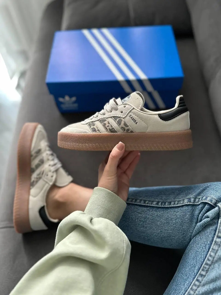 Adidas Sambae Leopard Off White