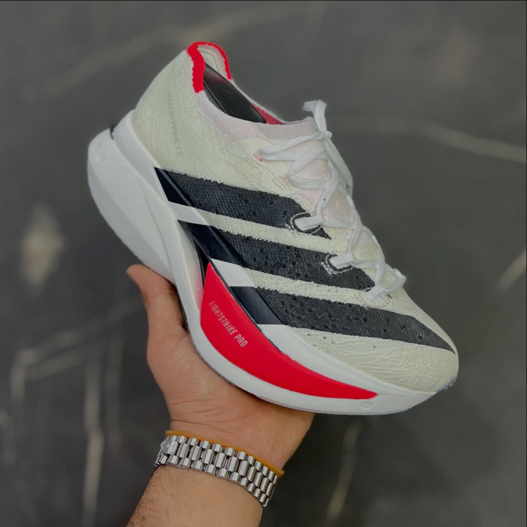 Adidas Adizero Prime X3 Strung Cloud White Lucid Red