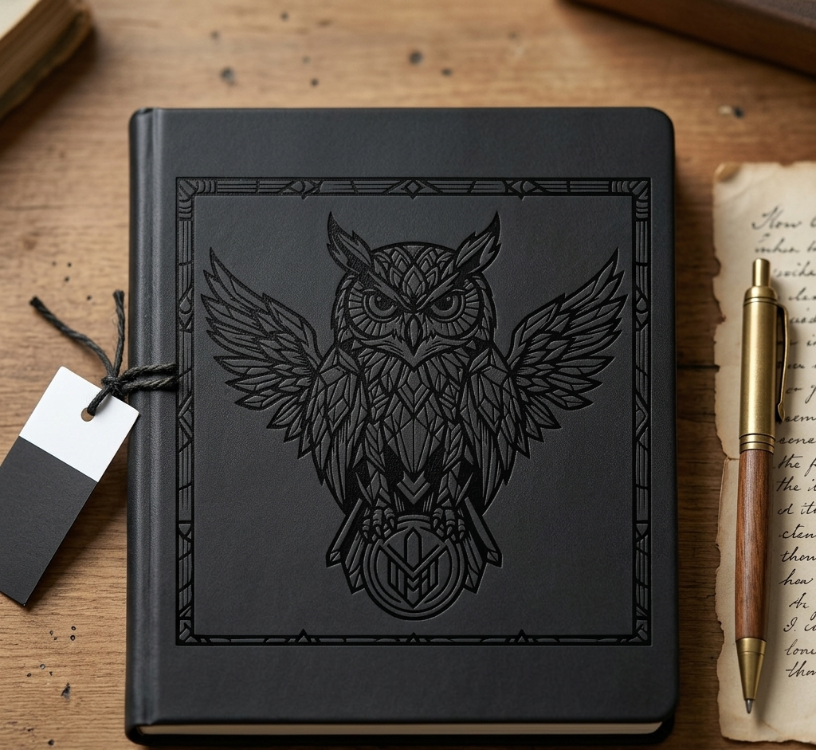 Majestic Geometric Owl Vector - Detailed Wisdom Owl Design for T-Shirts, Mugs, and Prints