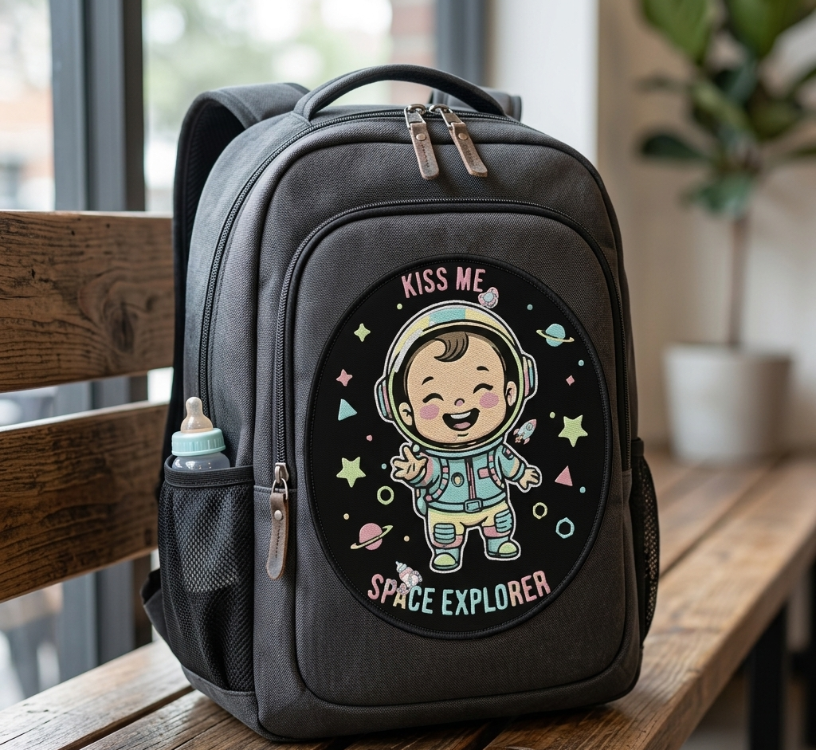 Cute Astronaut Baby Vector Design - Space Explorer SVG, EPS, PNG, DXF - Digital Download