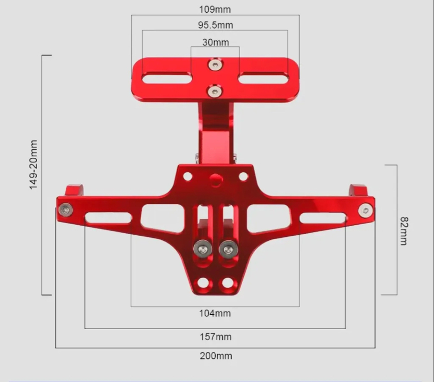 KISA PLAKALIK ÜNİVERSAL CNC ALİMİNYUM TURUNCU