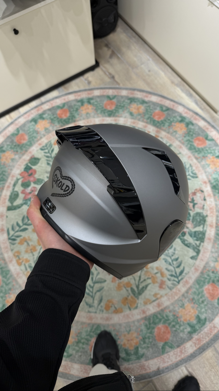 Skold Full Face Kask Titanyum Gri