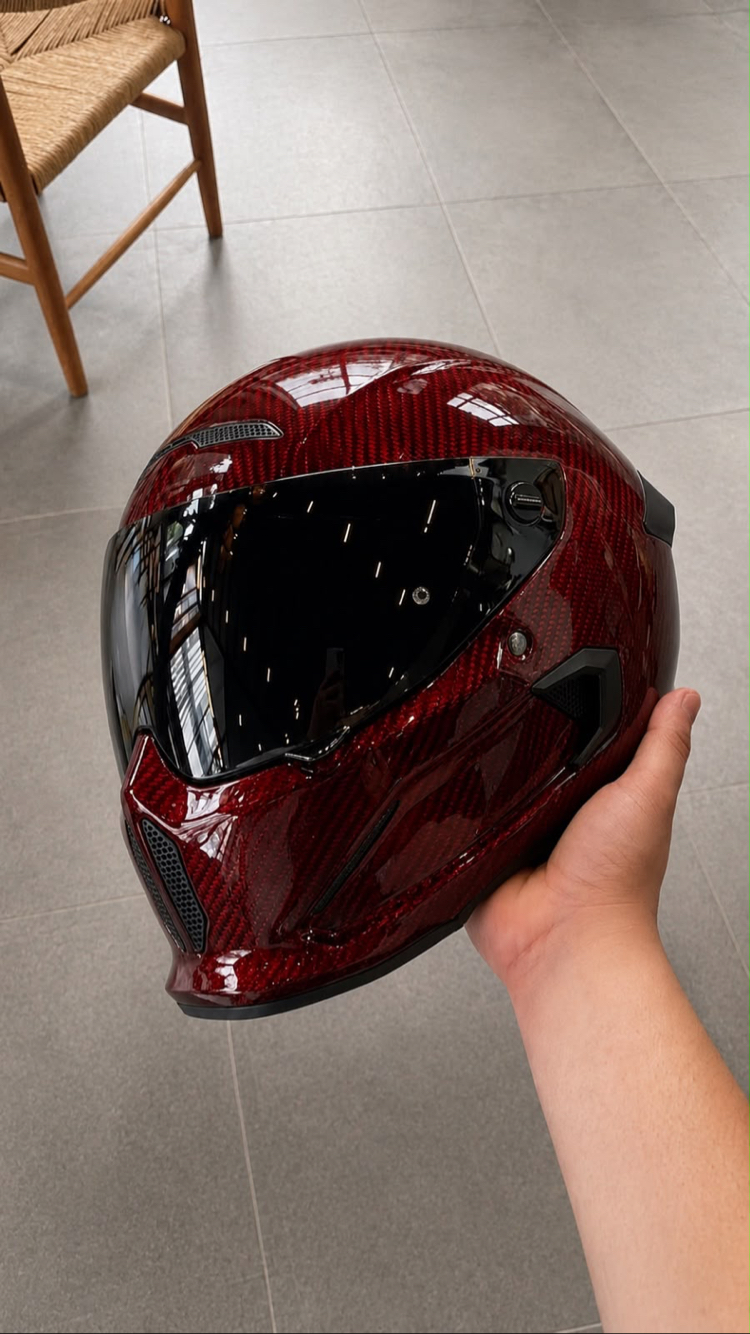 Ruroc Atlas 4.0 Ruby Carbon