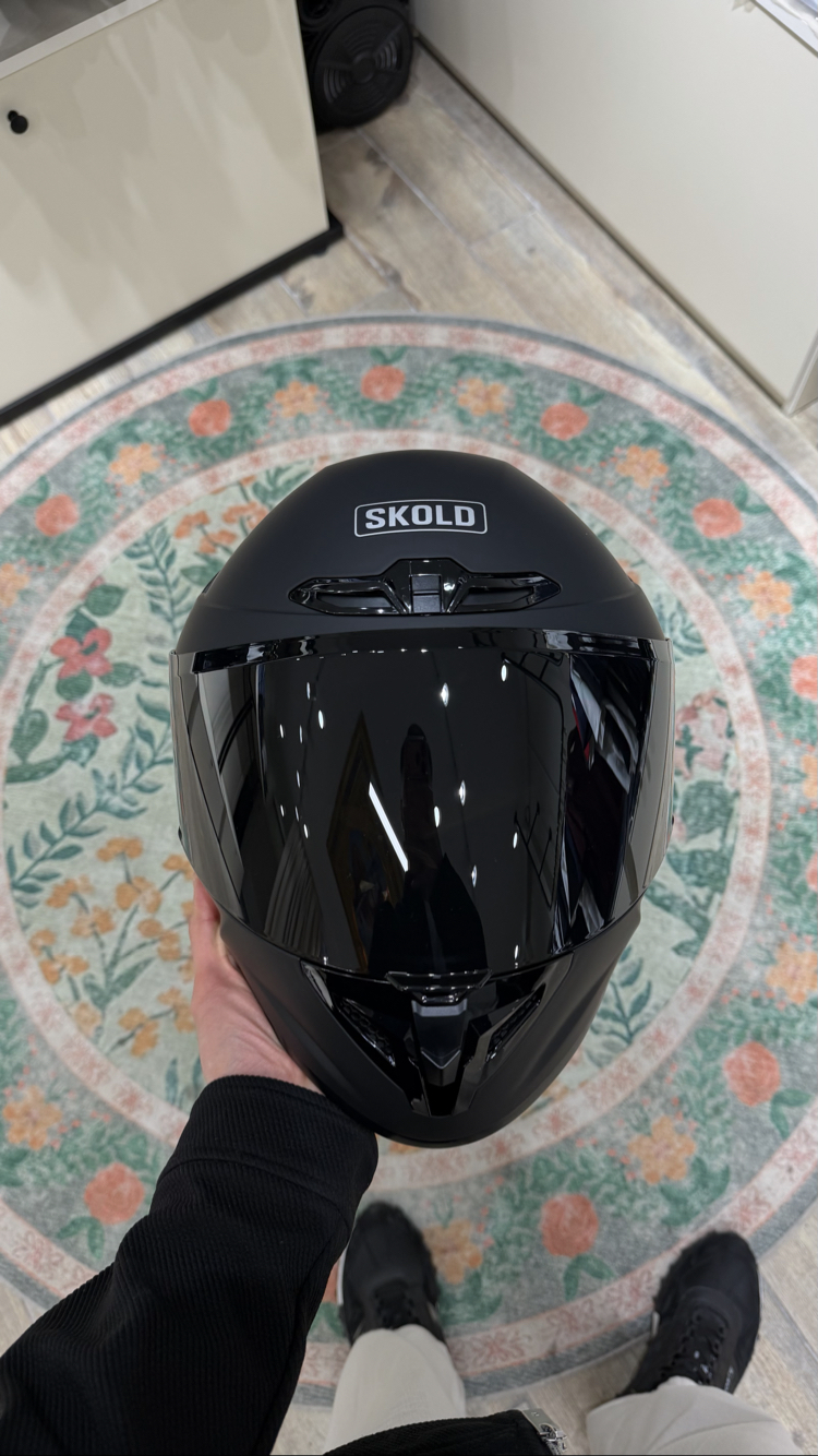 Skold Full Face Kask Mat Siyah