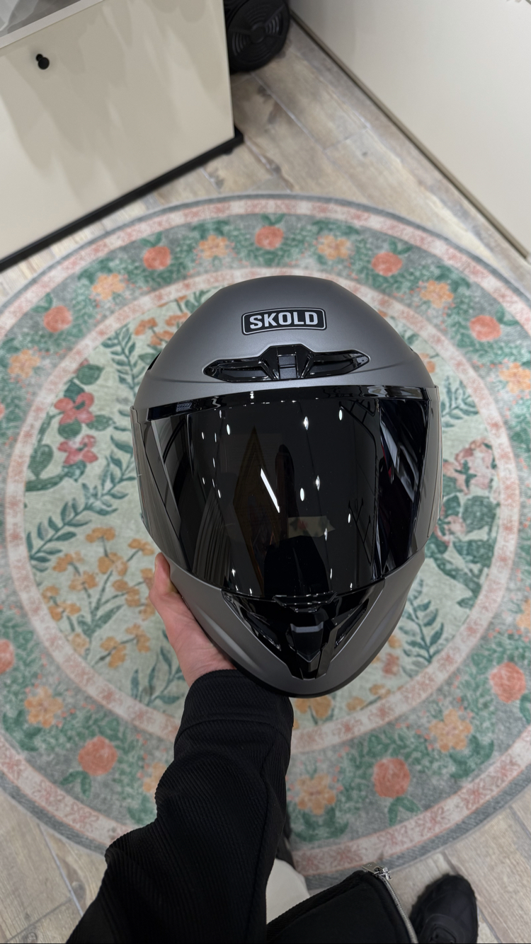Skold Full Face Kask Titanyum Gri
