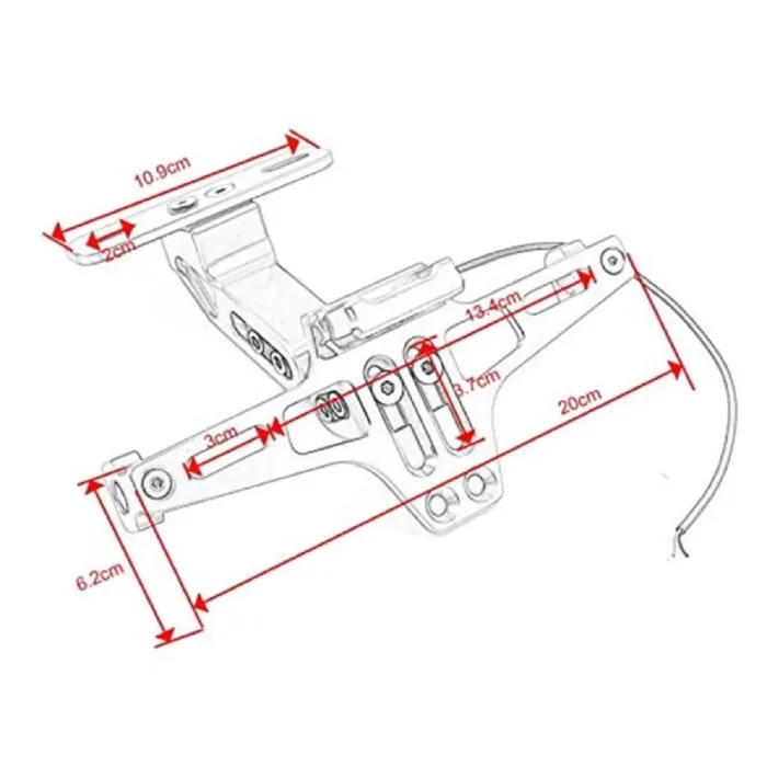 KISA PLAKALIK ÜNİVERSAL CNC ALİMİNYUM SİYAH