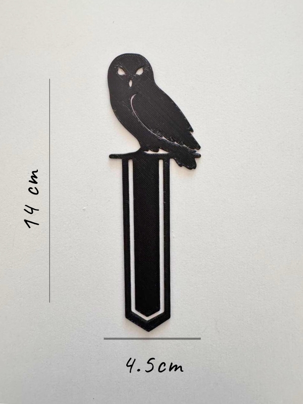 Bidünyakitap Siyah Baykuş Kitap Ayracı