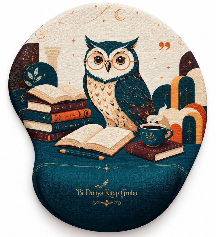 Yeşil Baykuş Mouse Pad
