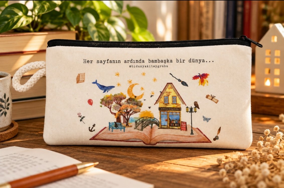 Bidünyakitap Bez Kalemlik 3