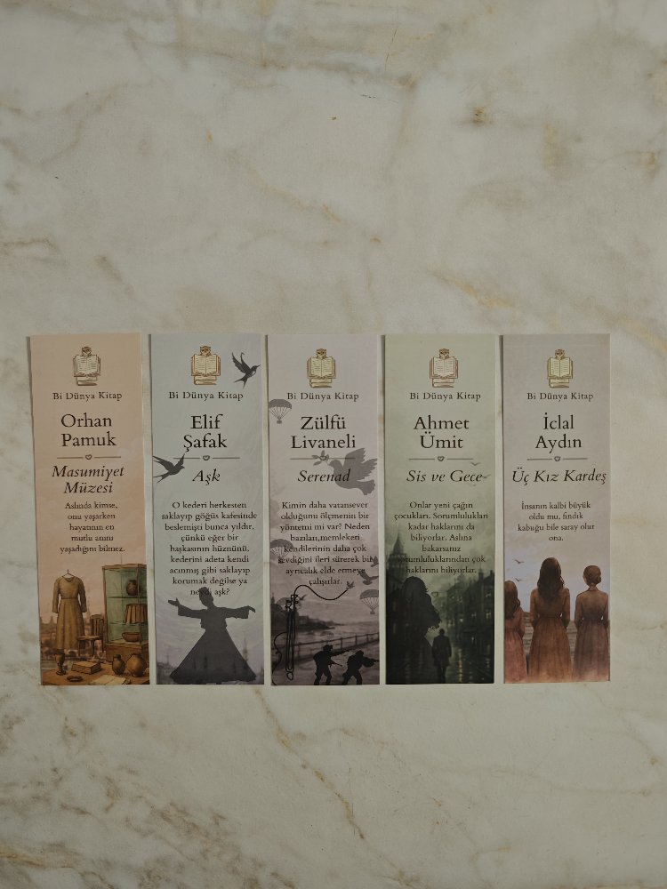 Türk Edebiyatı Ayraç Seti (5 Adet)