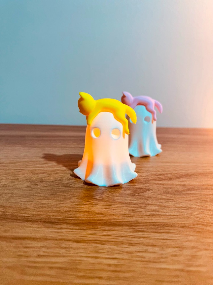 3D Kedili Hayalet Sarı