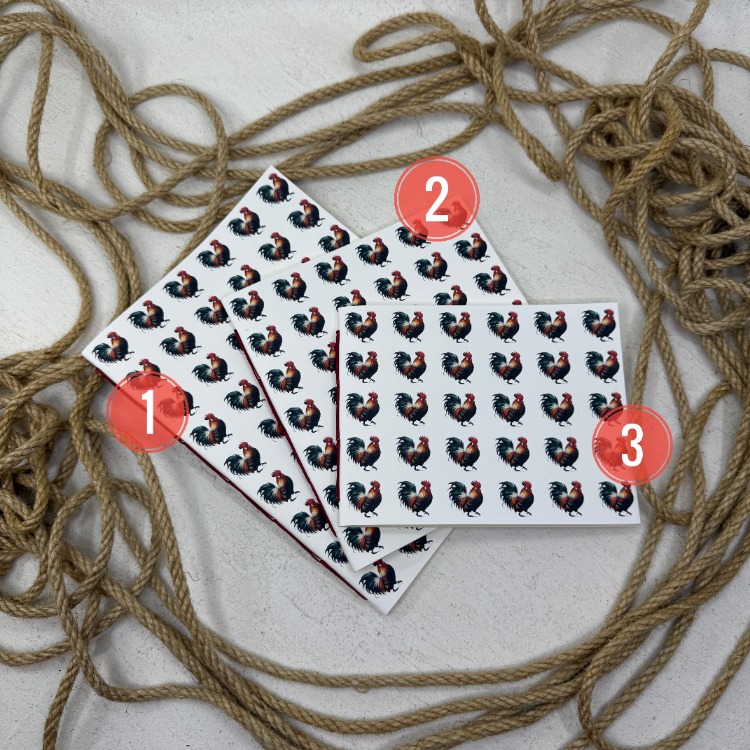 Pattern Horoz - Tek Orta Defterler / HOROZ KOLEKSİYONU