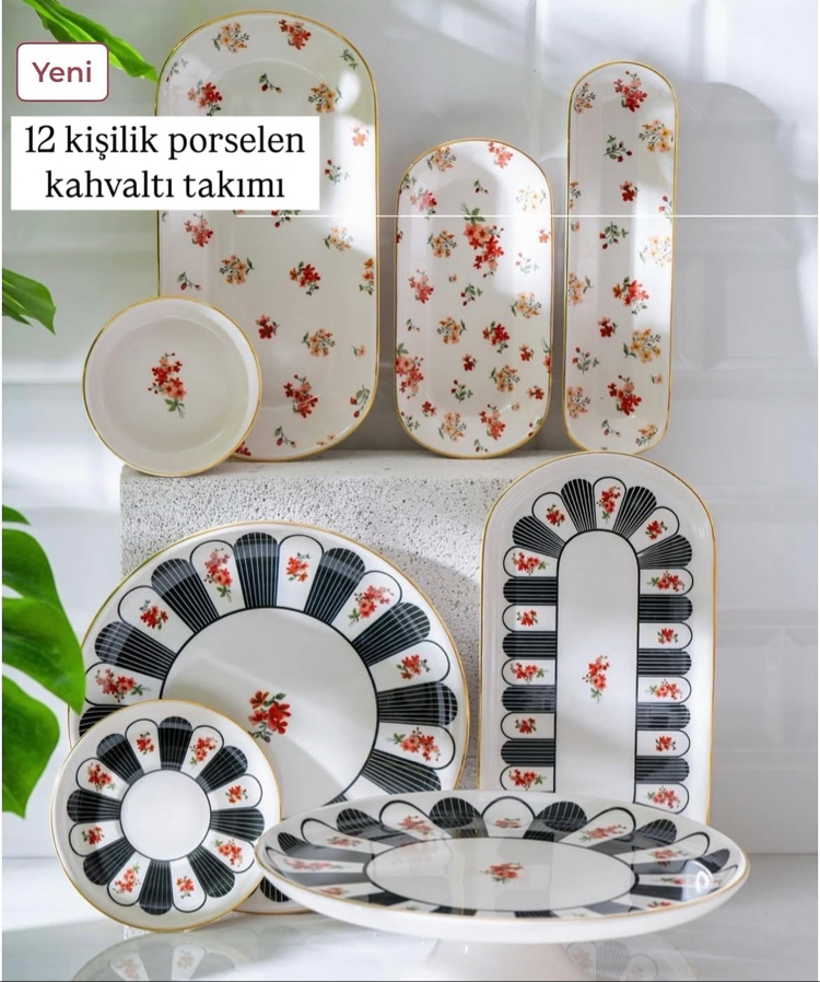 12 kişilik kahvaltı takımı 