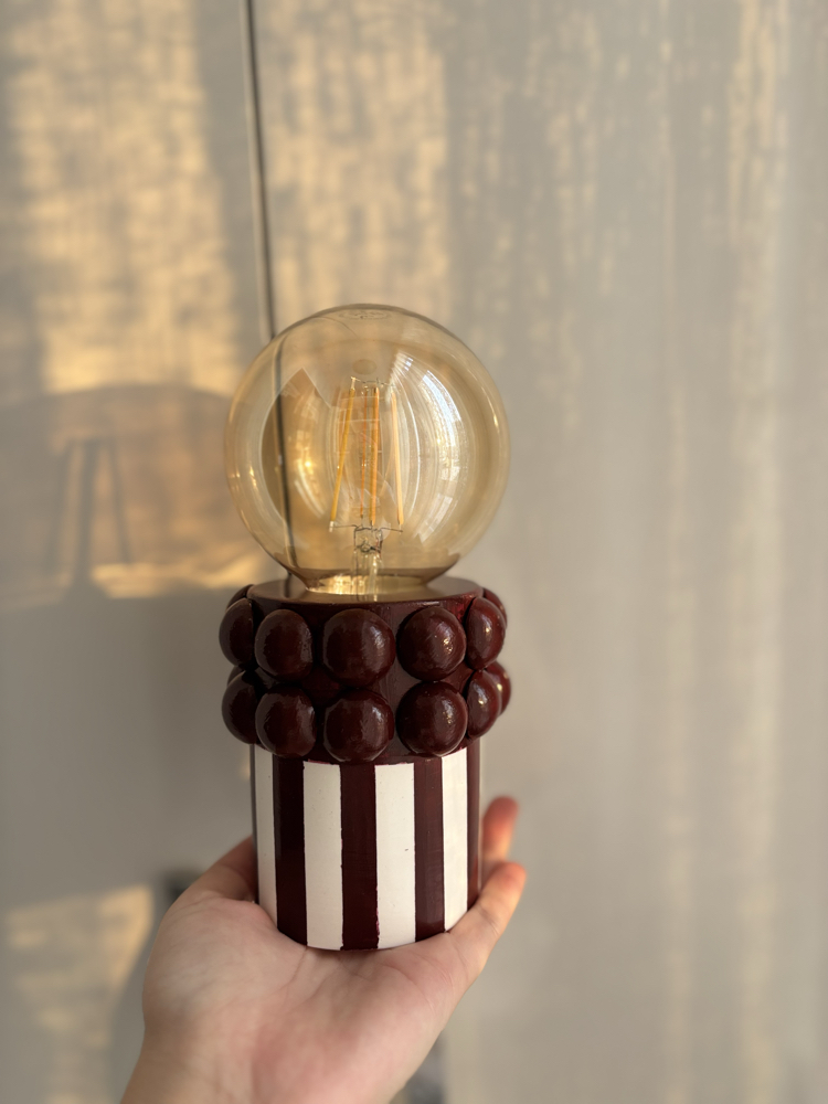 Bonbon Lumi Abajur (Bordo)