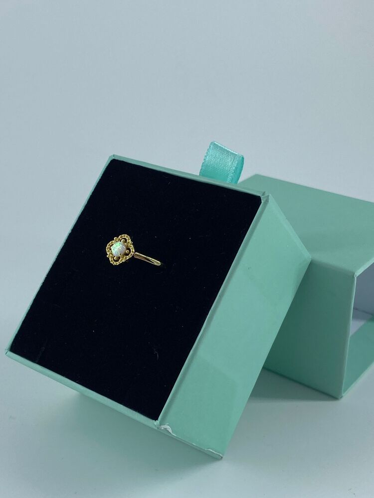 Gold Opal Taşlı Yüzük | 925 Ayar Gümüş