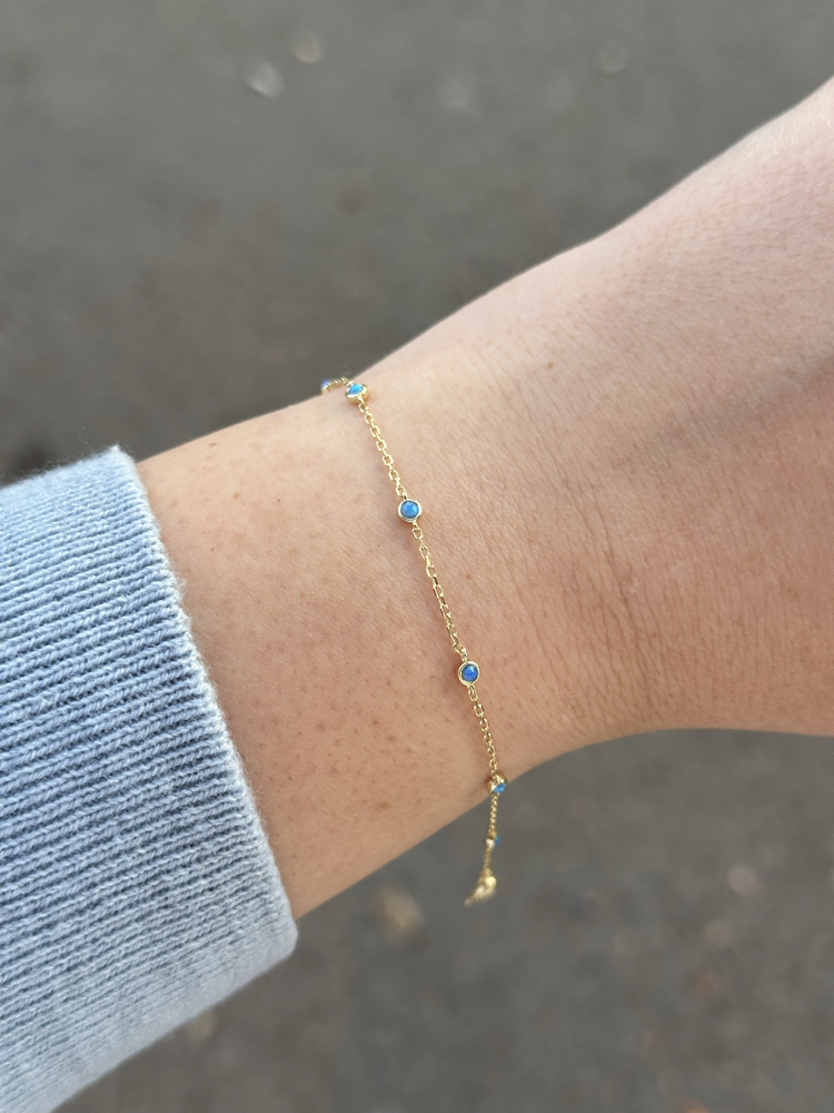 Opal taşı bileklik 925 Silver