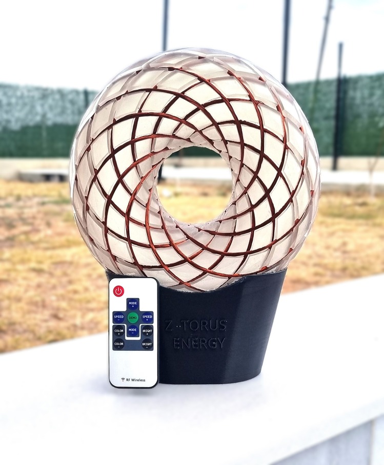 Z-TorusEnergy Coil 20cm ışıklı