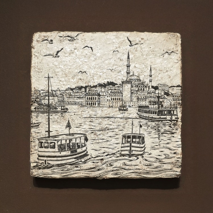 İstanbul Serisi / Eminönü Vapur İskelesi Paneli