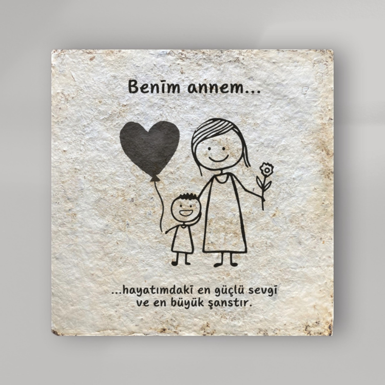Anneler Günü Özel Miselyum Panel (15x15 cm)