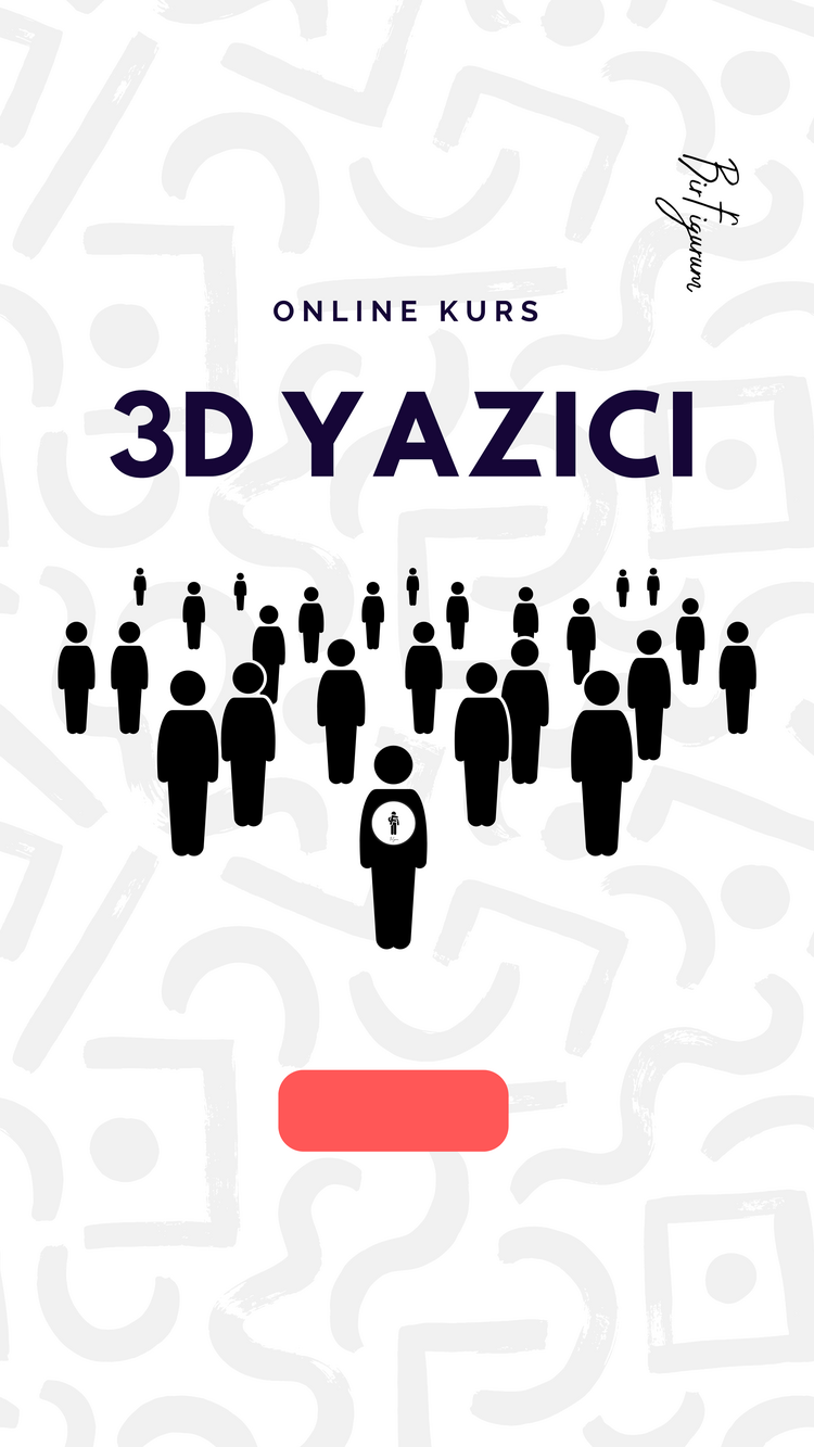3D YAZICI KURSU - ( Online 2 SAAT  )