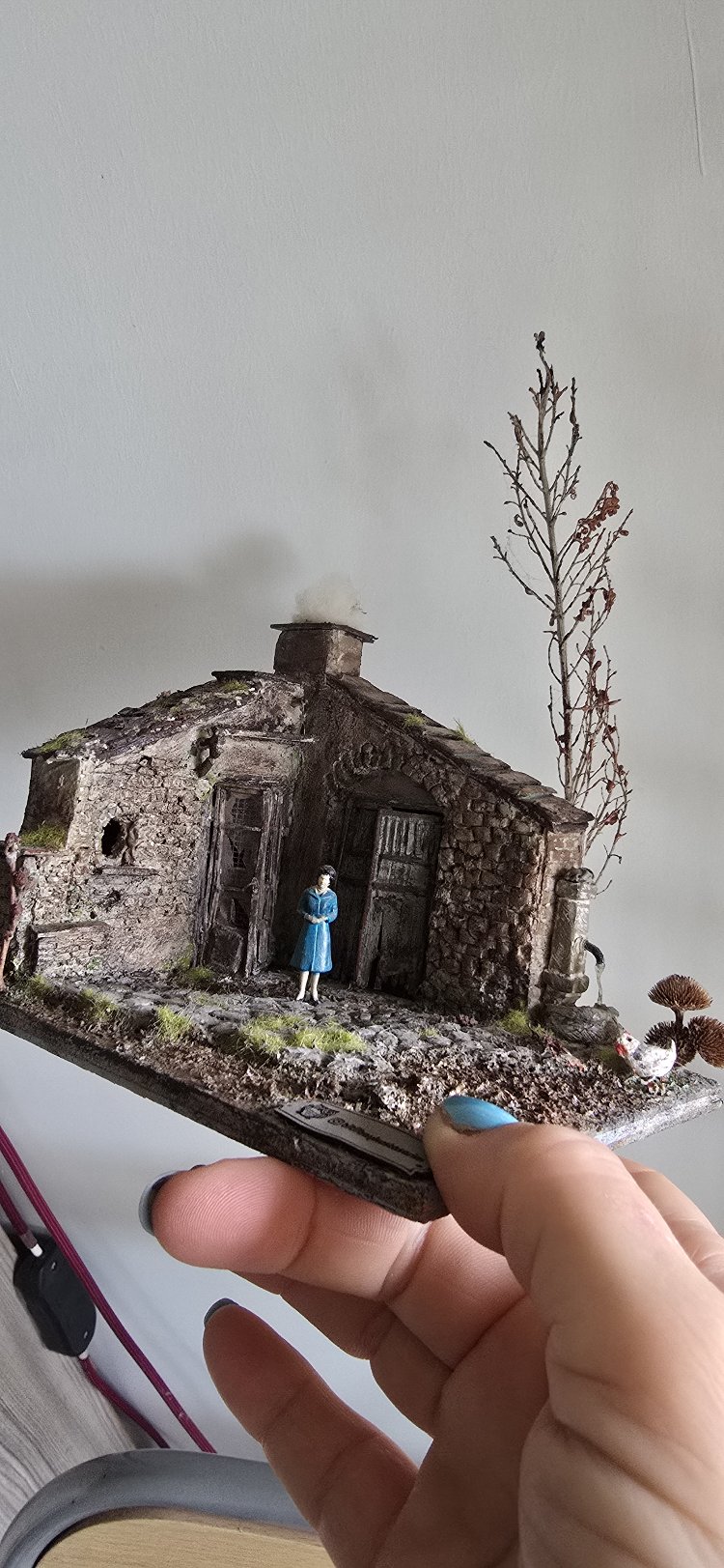 yıkık ev diorama