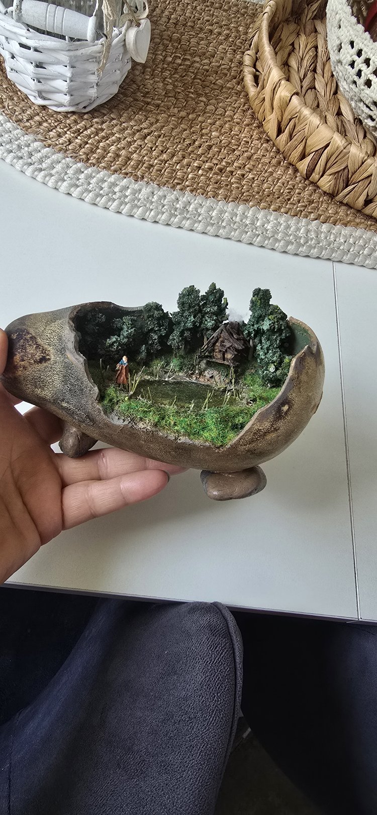 kabak içinde göllü diorama