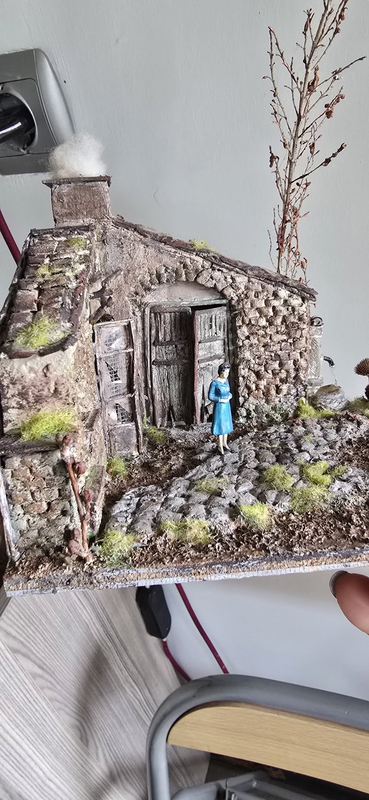 yıkık ev diorama