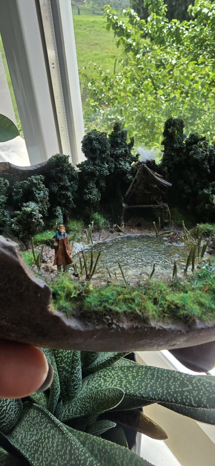 kabak içinde göllü diorama