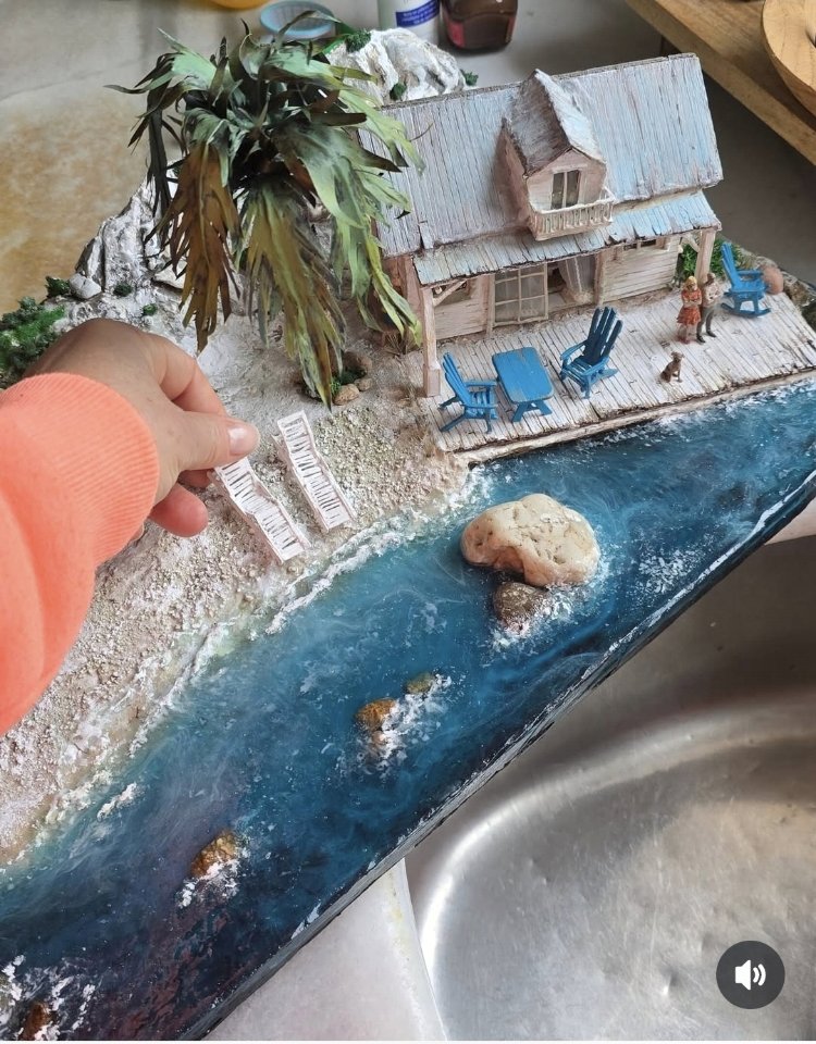 epoksi denizli,yazlıklı diorama