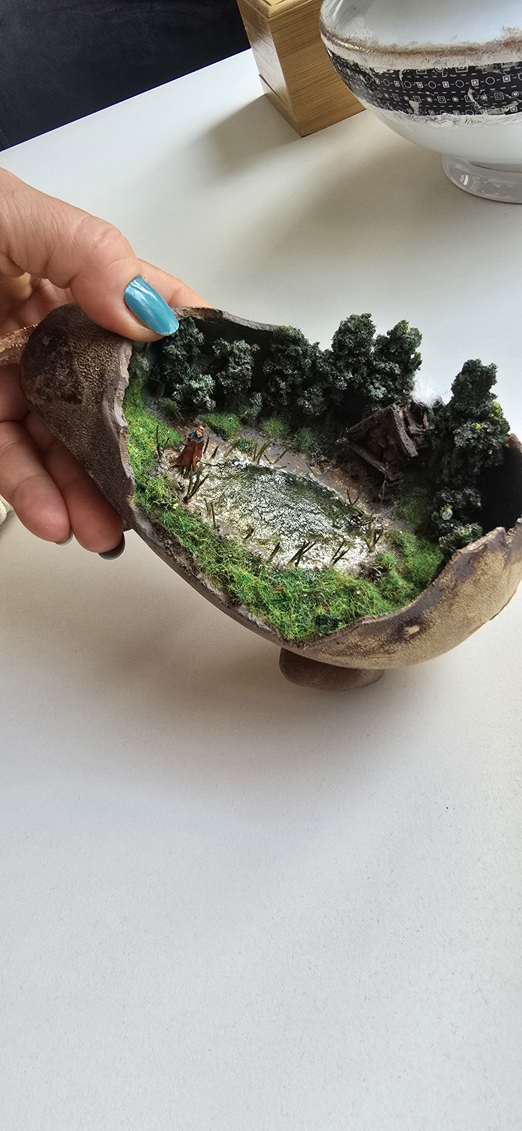 kabak içinde göllü diorama