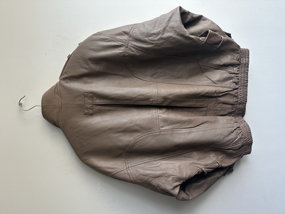 Vintage Bomber Deri Ceket