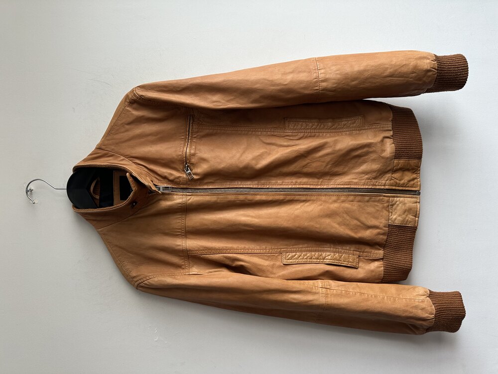 Vintage Bomber Deri Ceket