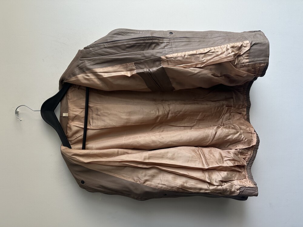 Vintage Bomber Deri Ceket