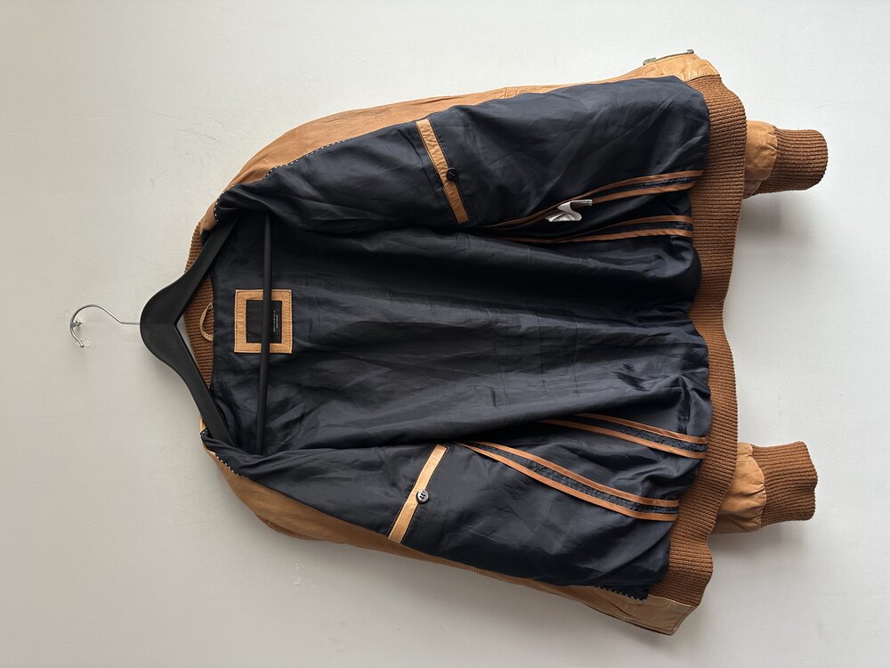 Vintage Bomber Deri Ceket
