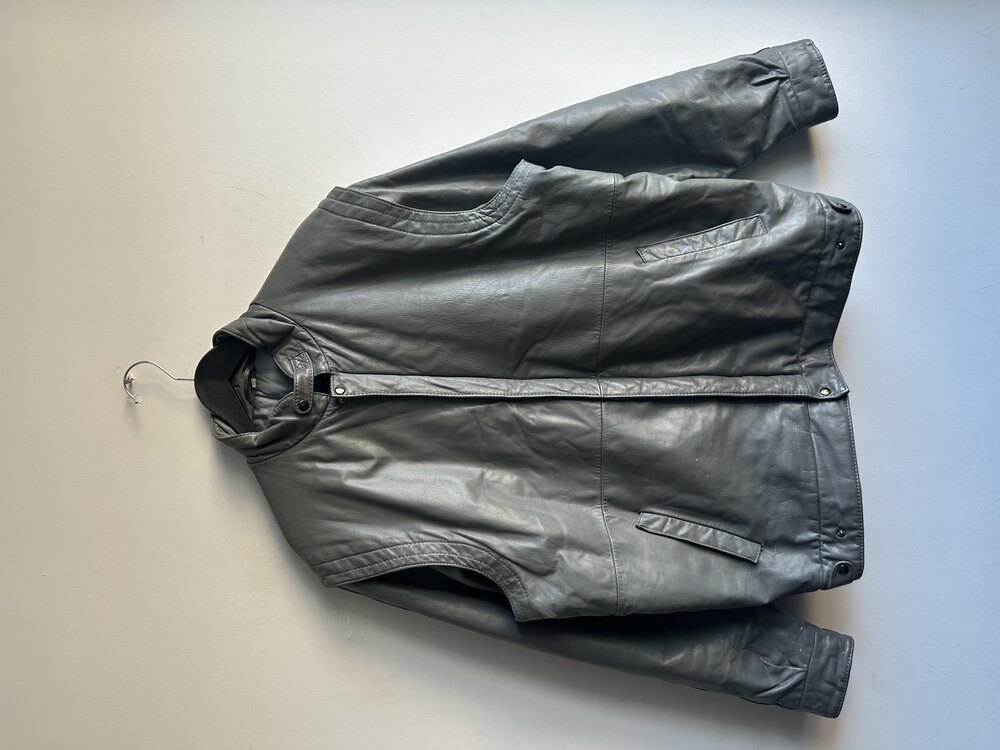Vintage Bomber Deri Ceket
