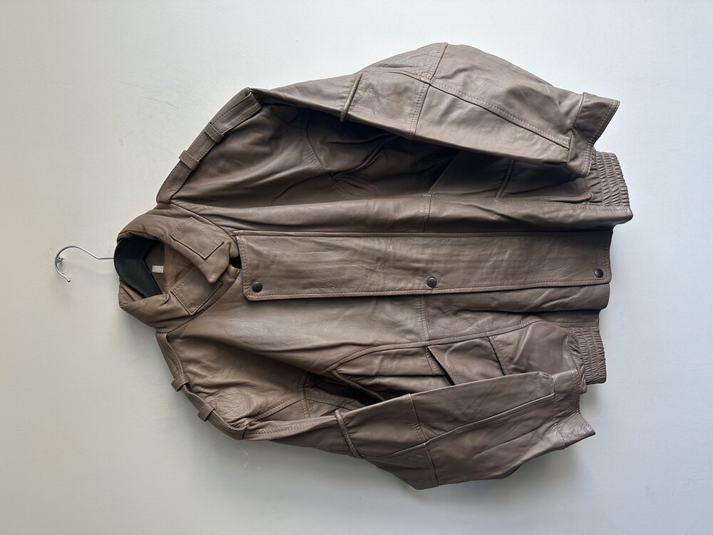 Vintage Bomber Deri Ceket