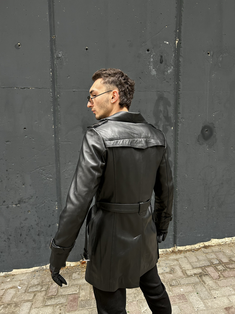 Uzun Biker Ceket 
