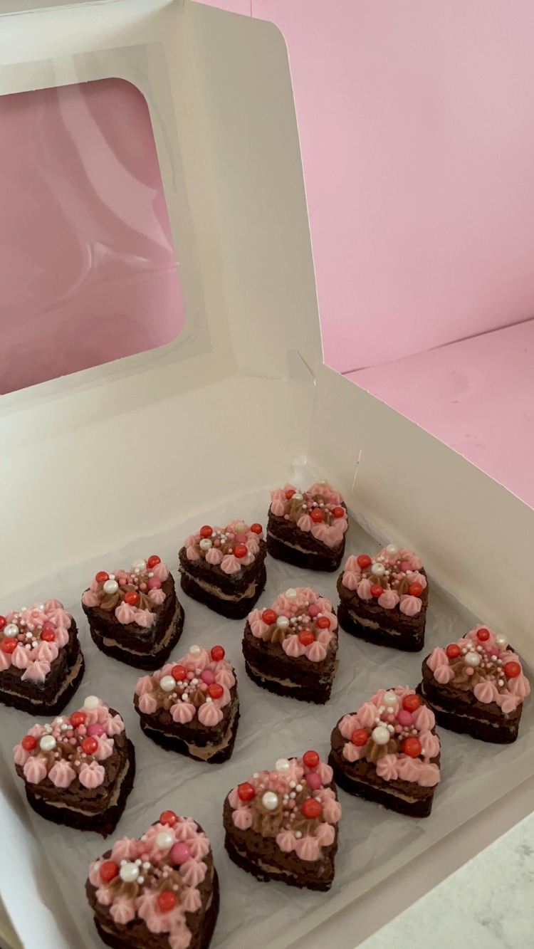 Sweet Valentine Mini Cake Snacks 
