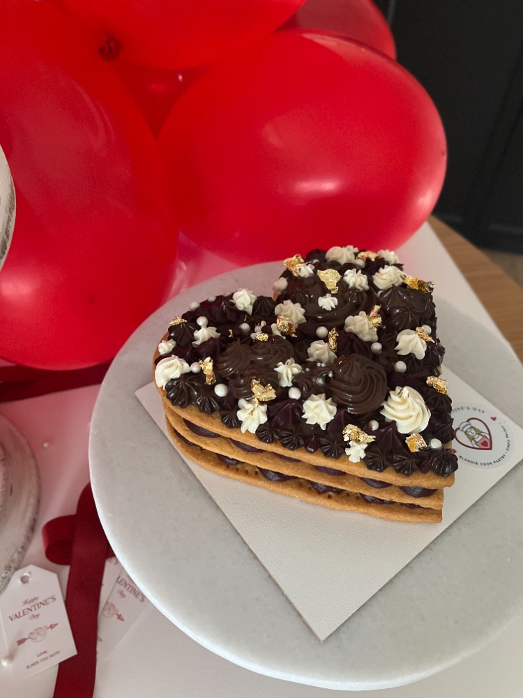 Sweet Valentine Cookie Cake