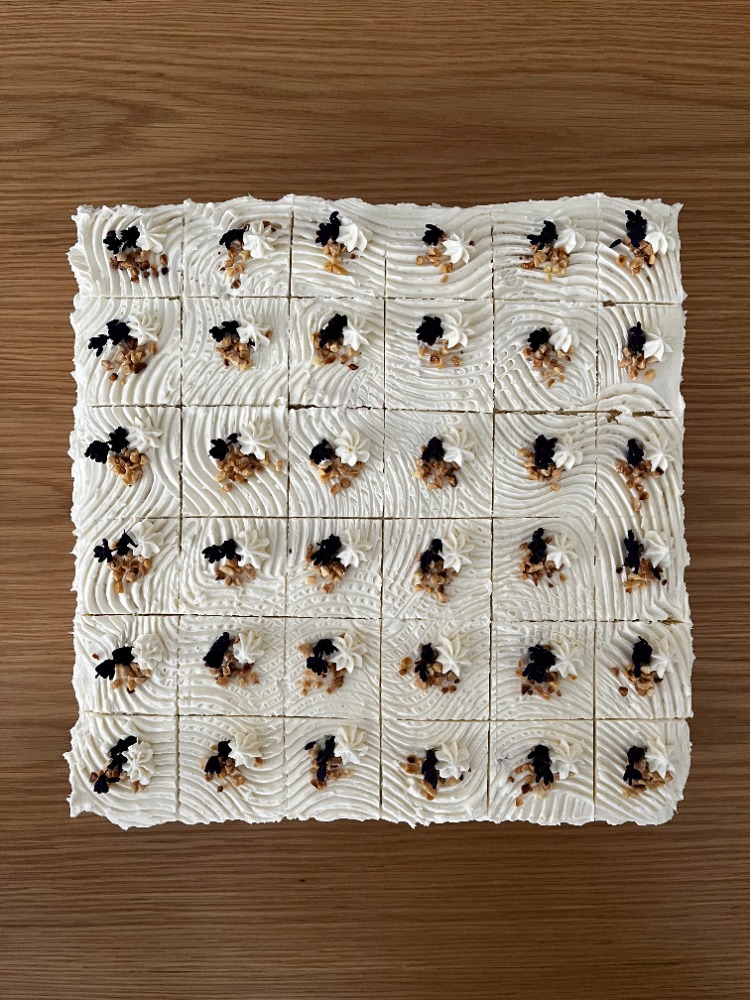 Lavender Kiss Sheet Cake