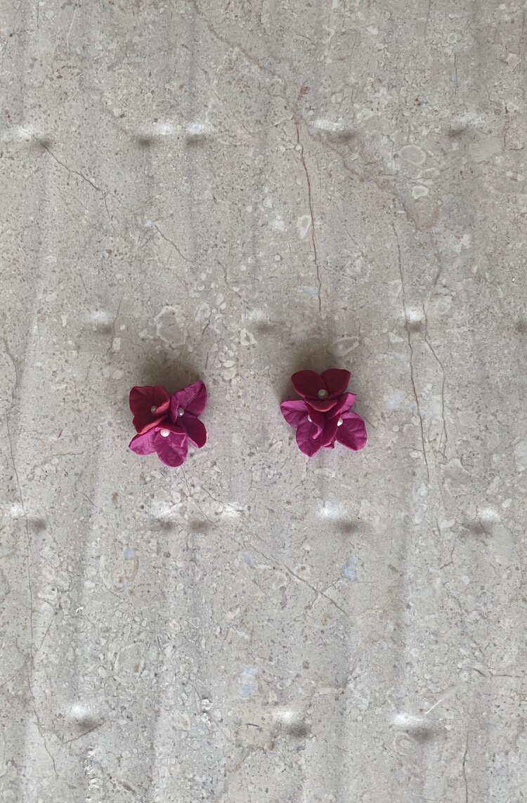  Bodrum Begonvil Küpe (çivi)