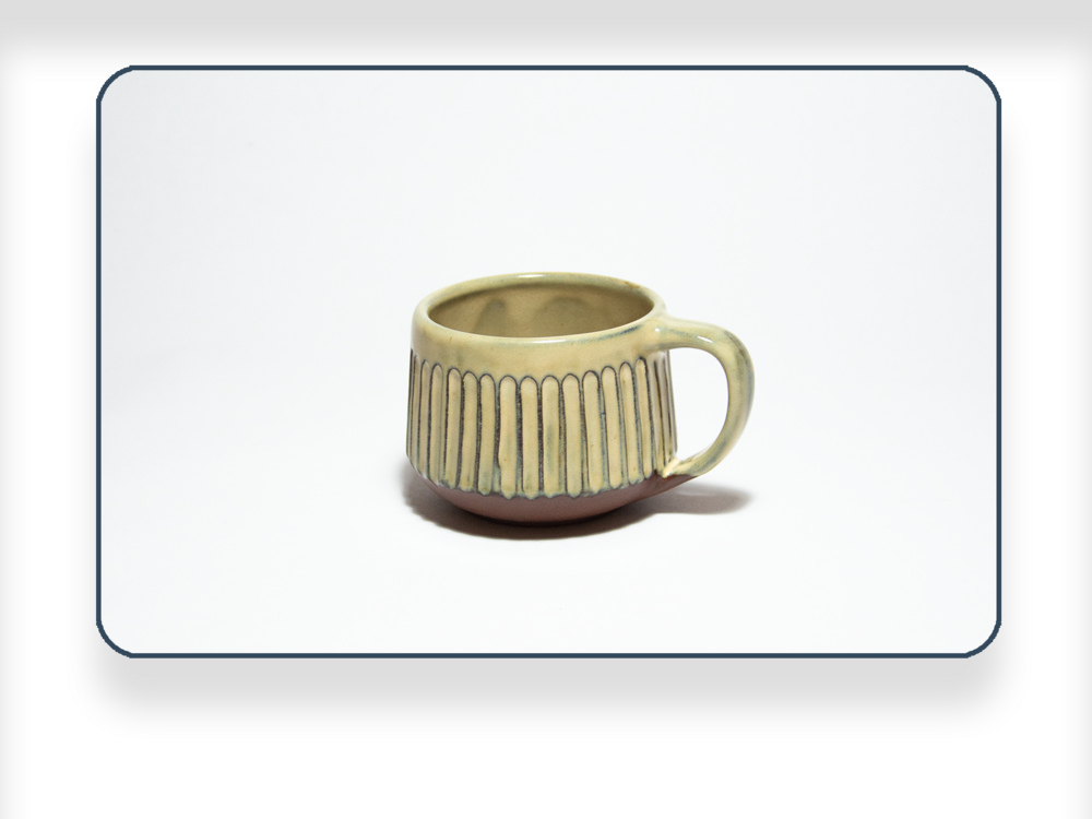 Stoneware Tranquil Kupa - Fluted