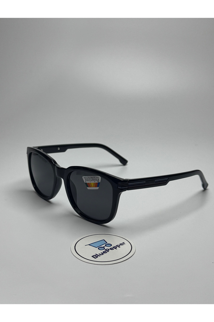 Serla Siyah Polarize Güneş Gözlüğü Wayfarer Model Siyah Cam Renkli