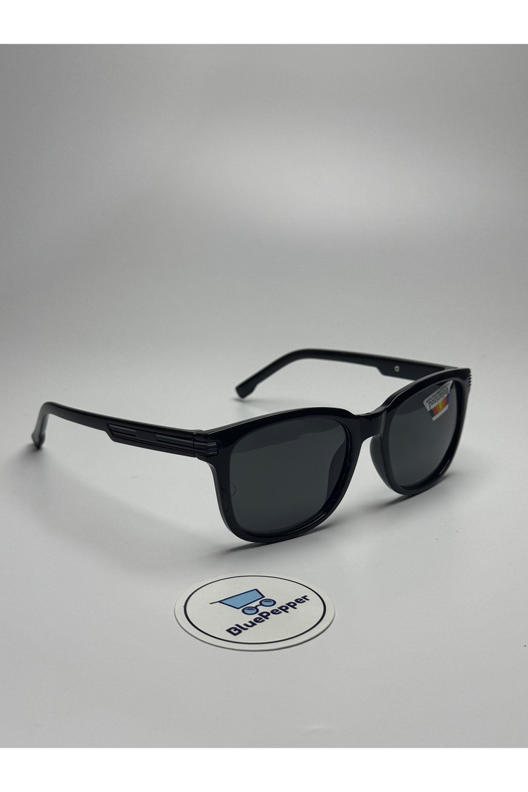Serla Siyah Polarize Güneş Gözlüğü Wayfarer Model Siyah Cam Renkli