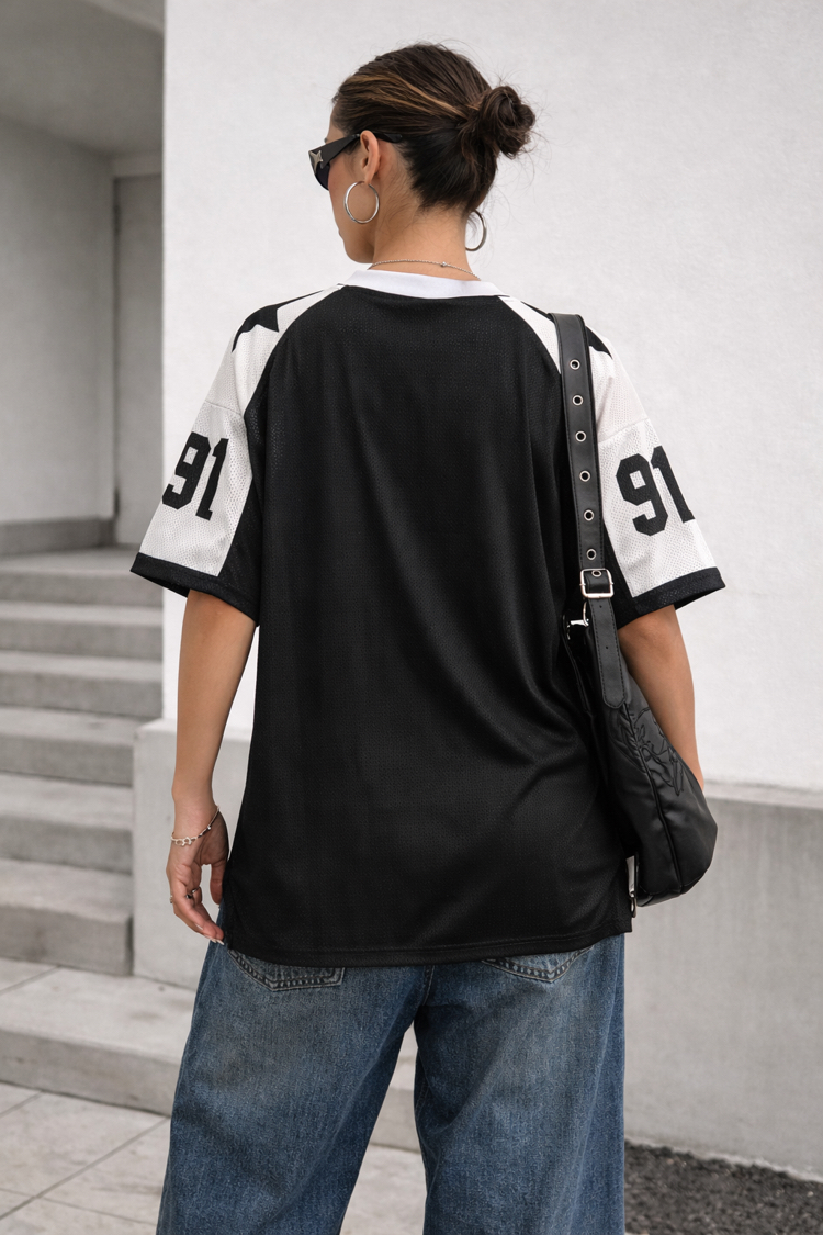 Black 91 Oversize Jersey