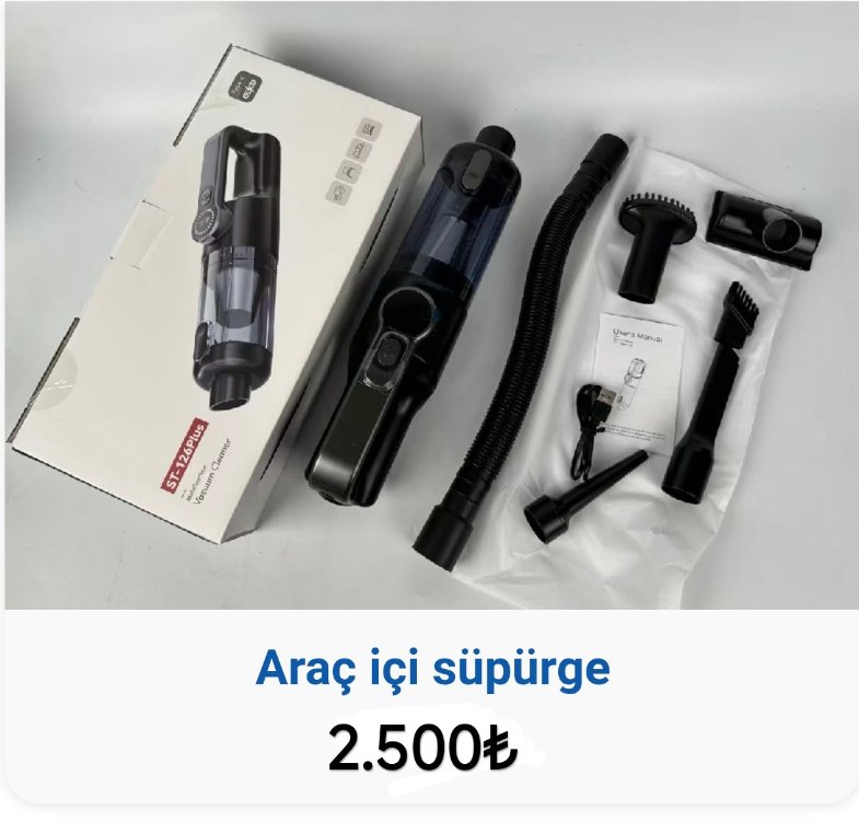 Araç içi Süpürge hortumu yüksek çekim 