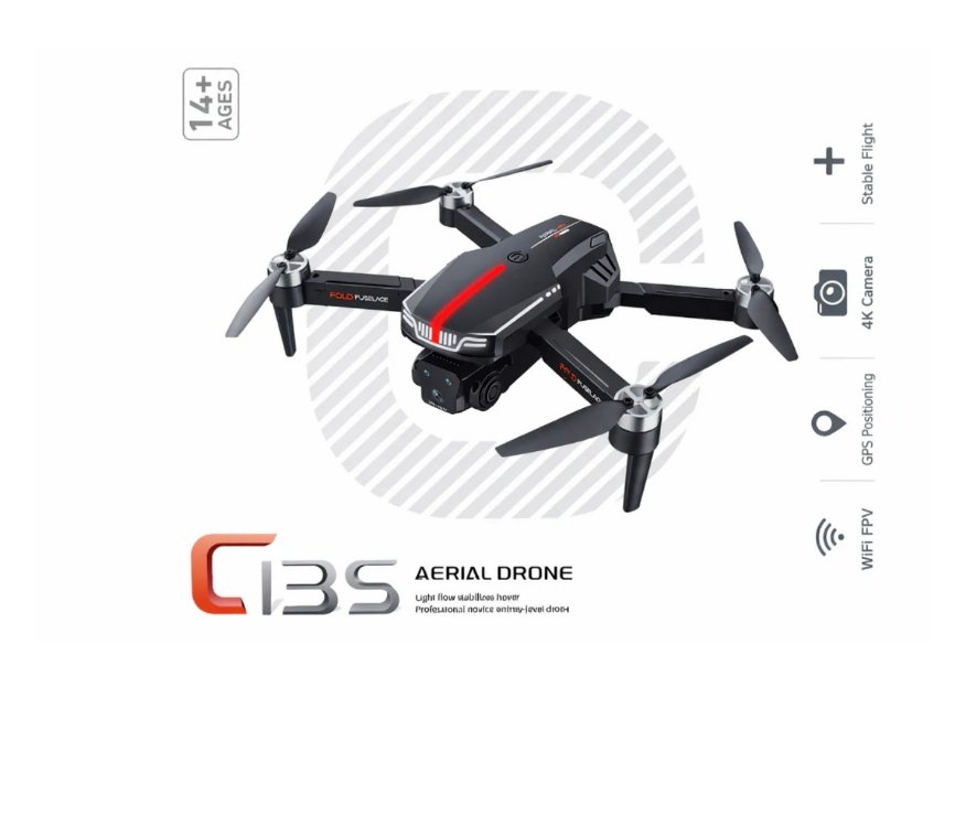 C13S Katlanabilir 4K Kameralı Drone | WiFi FPV + Stabil Uçuş | Yeni Nesil Aerial Drone